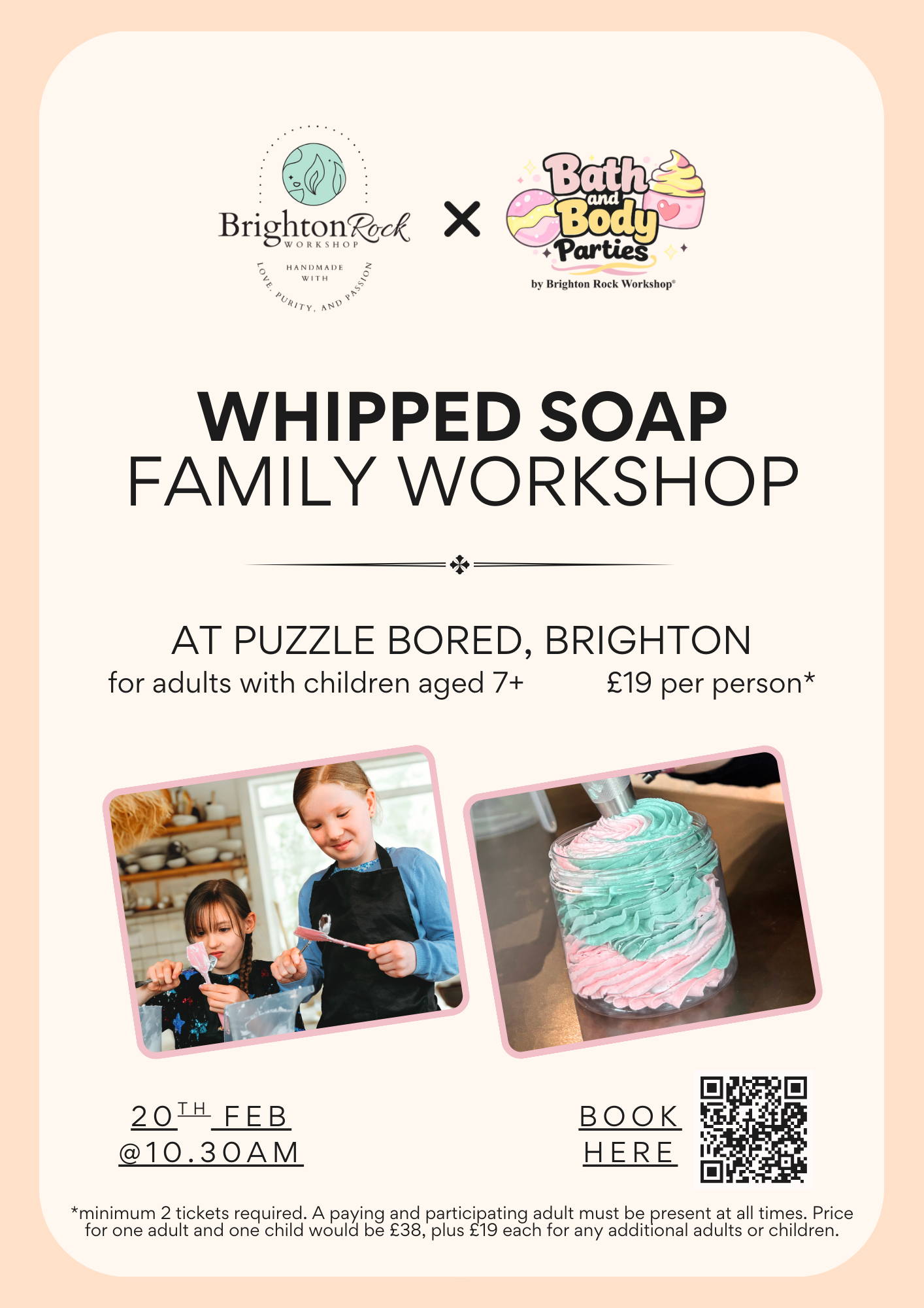 Whipped Soap Making Family Workshop - Friday 20th February @ 10.30am