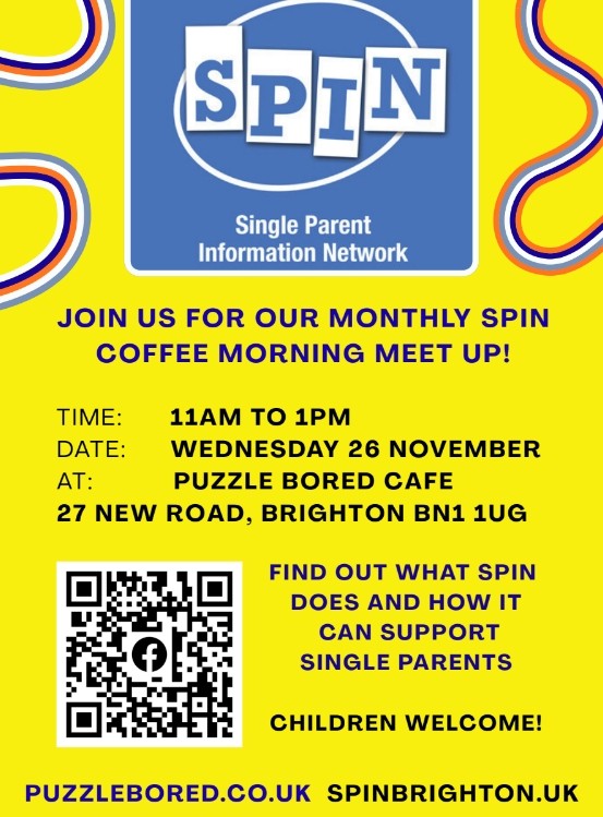 Single Parent Information Network Meeting - Wednesday 26th November from 11am