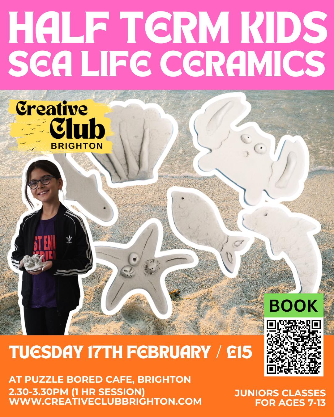 Sea Life Ceramics Workshop - Tuesday 17th February at 2.30pm