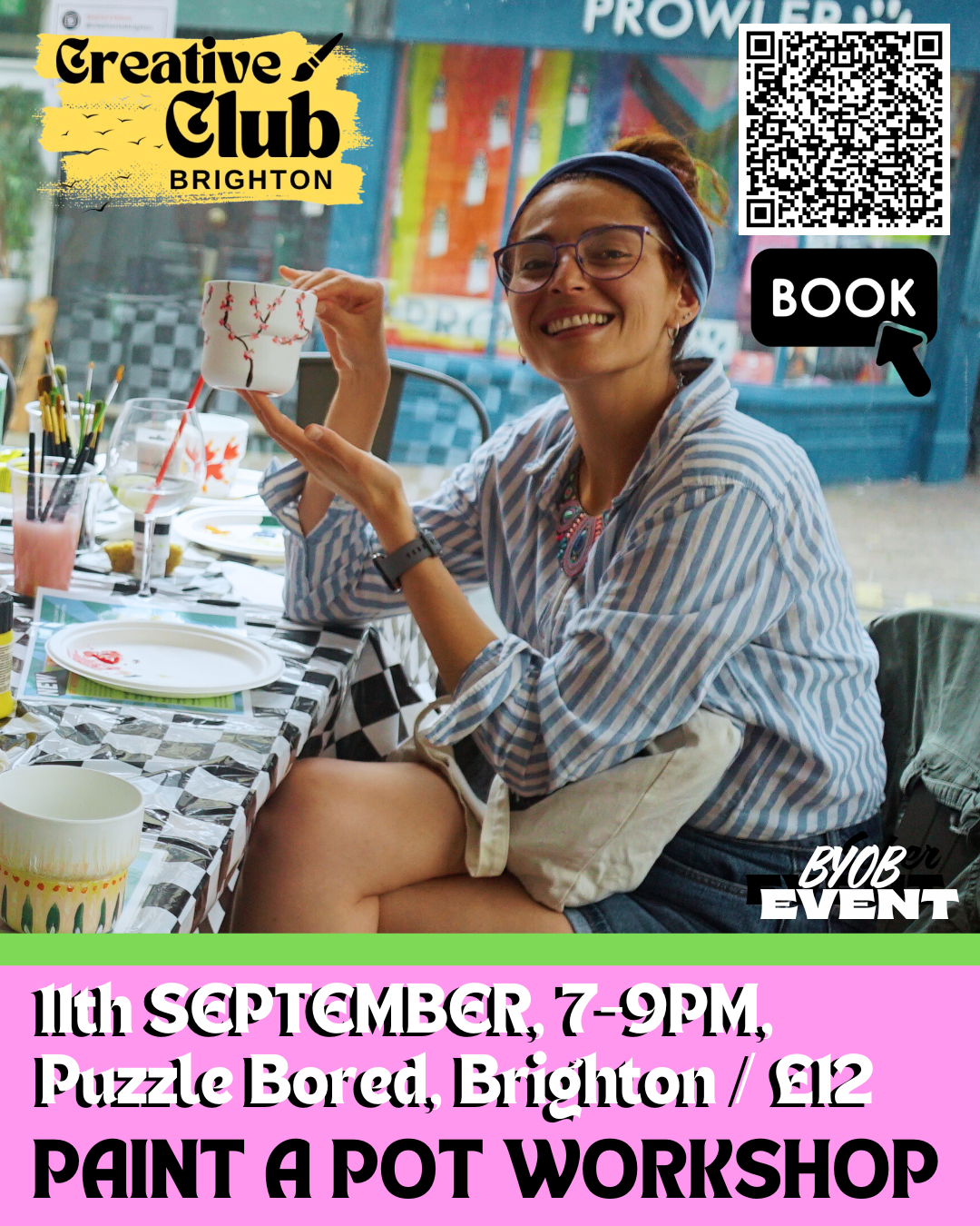 Paint a Pot Workshop - Thursday 11th September 7pm - 9pm