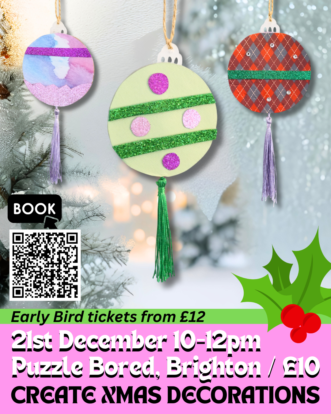 Christmas Decoration Making Workshop - Sunday 21st December at 10am