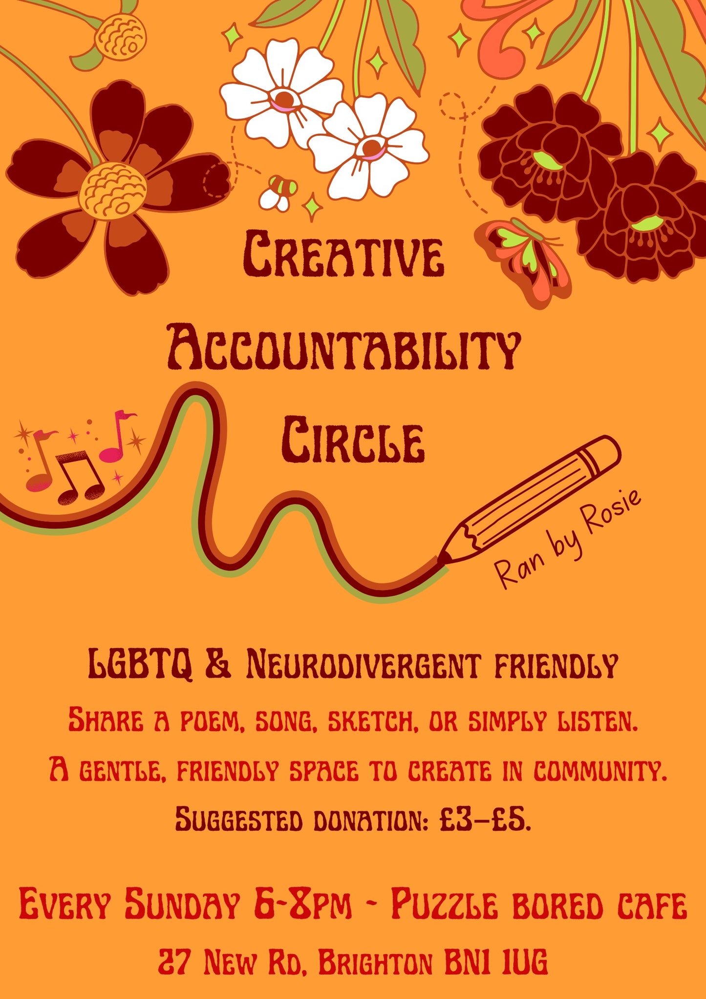 Creative Accountability Circle - Sunday 30th November from 6pm