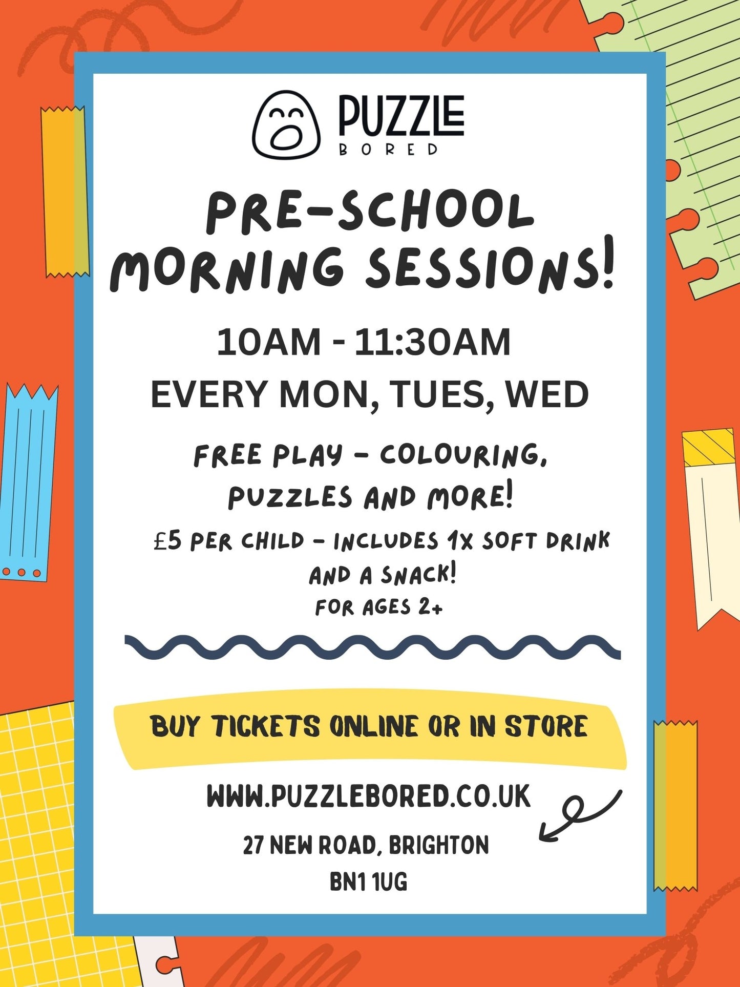 Pre-school session - Puzzle Bored