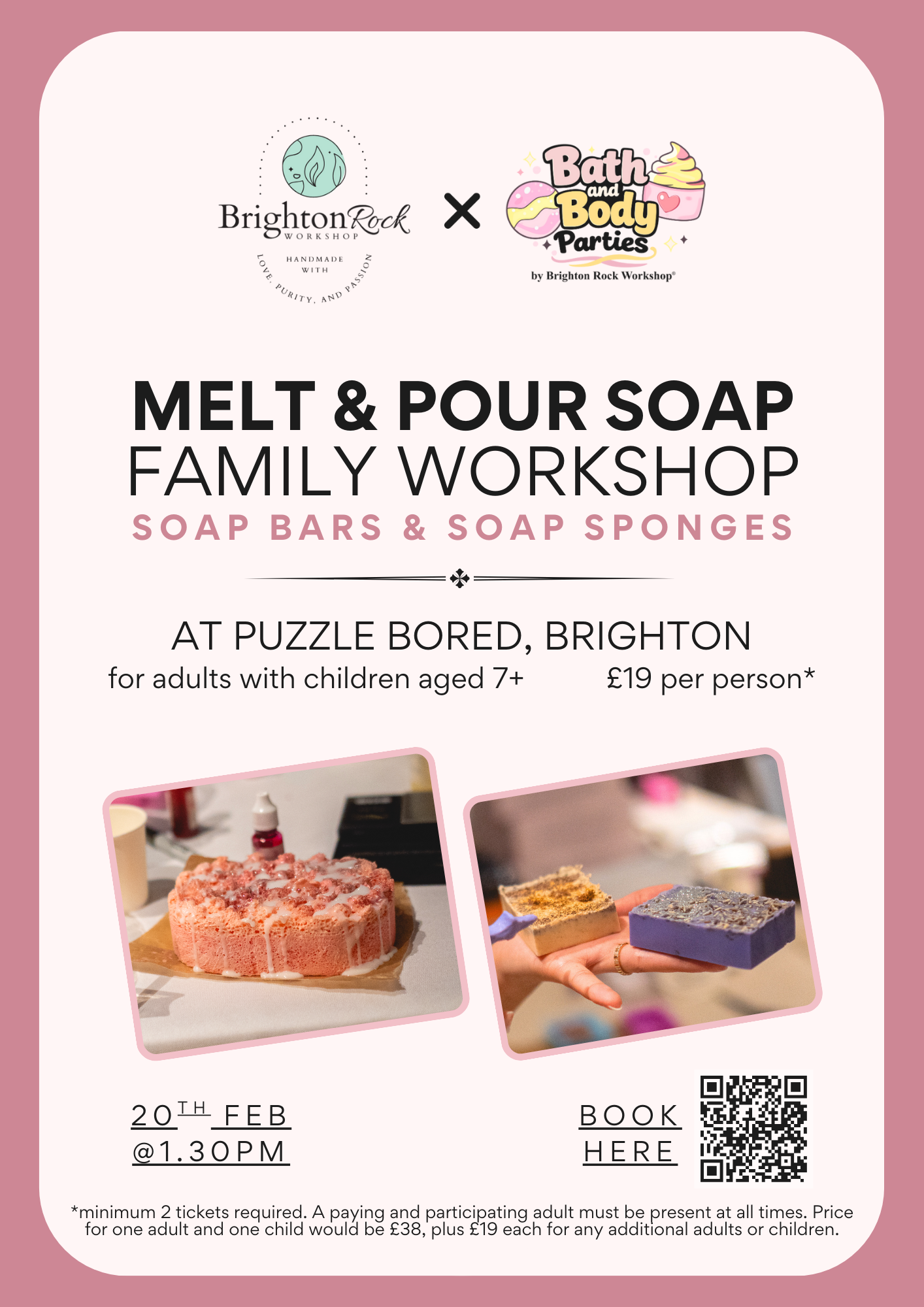 Family Melt & Pour Soap Making Workshop - Friday 20th February at 1.30pm