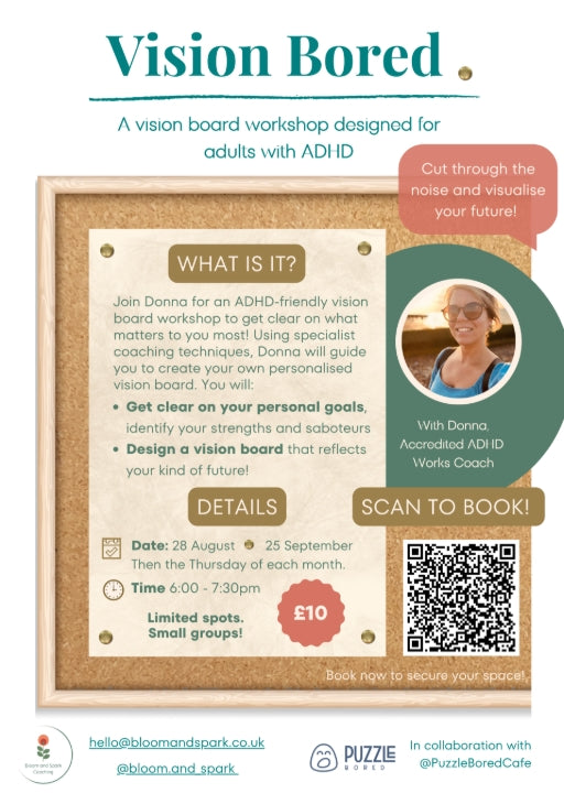 Vision Bored Workshop - Thursday 25th September 6pm