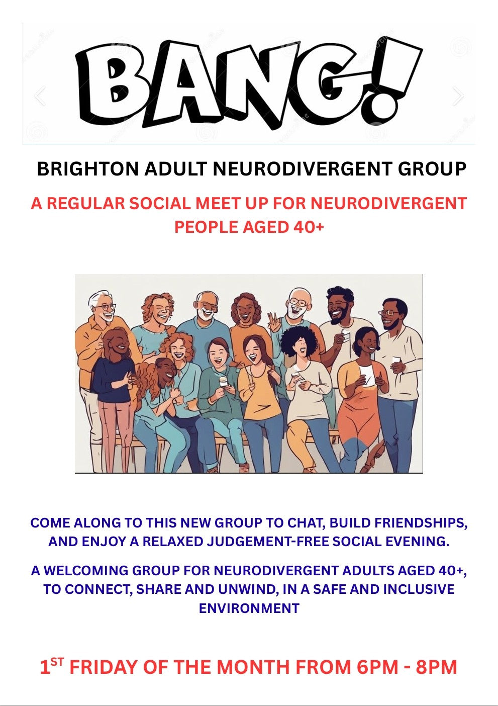 BANG - Social Meet Up Group for 40 years old + - Friday 5th December from 6pm