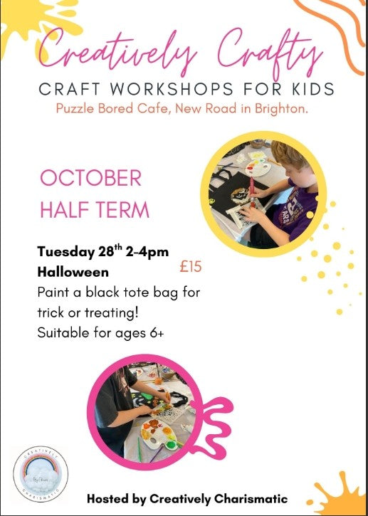 Creatively Crafty - Halloween Tote Bag Workshop