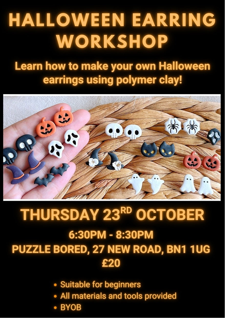 Halloween Earring Workshop - Tuesday 23rd October at 6.30pm