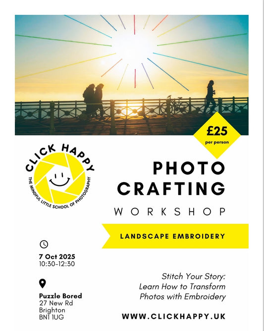 Photo Crafting Workshop - Landscape Embroidery on Tuesday 7th Oct at 10.30