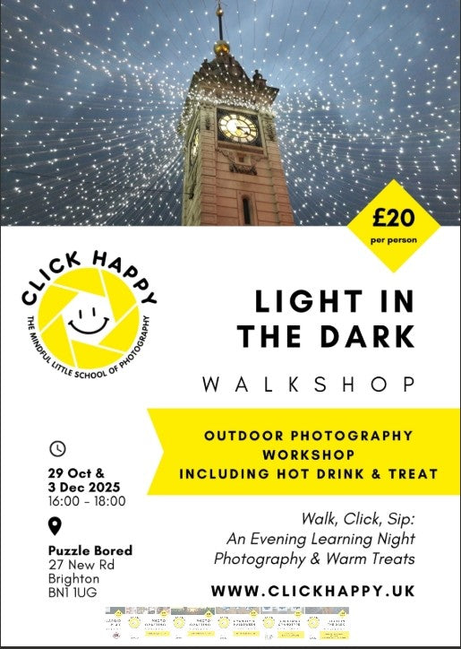 Light in the Dark Walkshop - Wednesday 29th October at 4pm