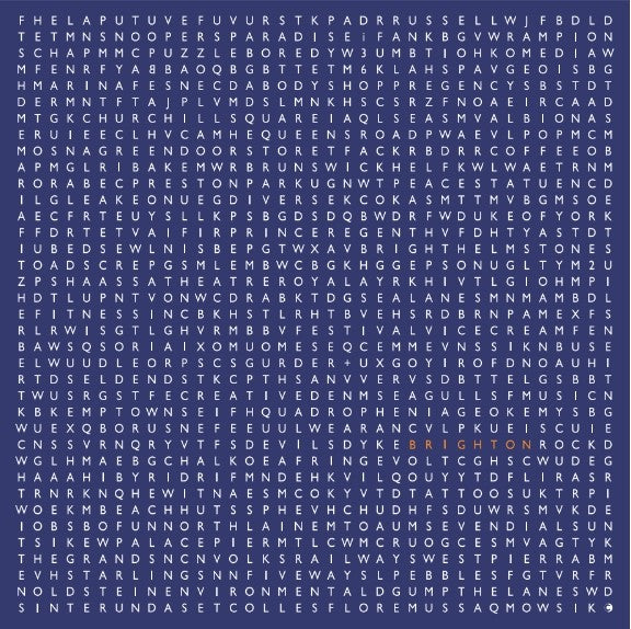 500 Piece Jigsaw Puzzle - Brighton Wordsearch (Available 1st December 2025)