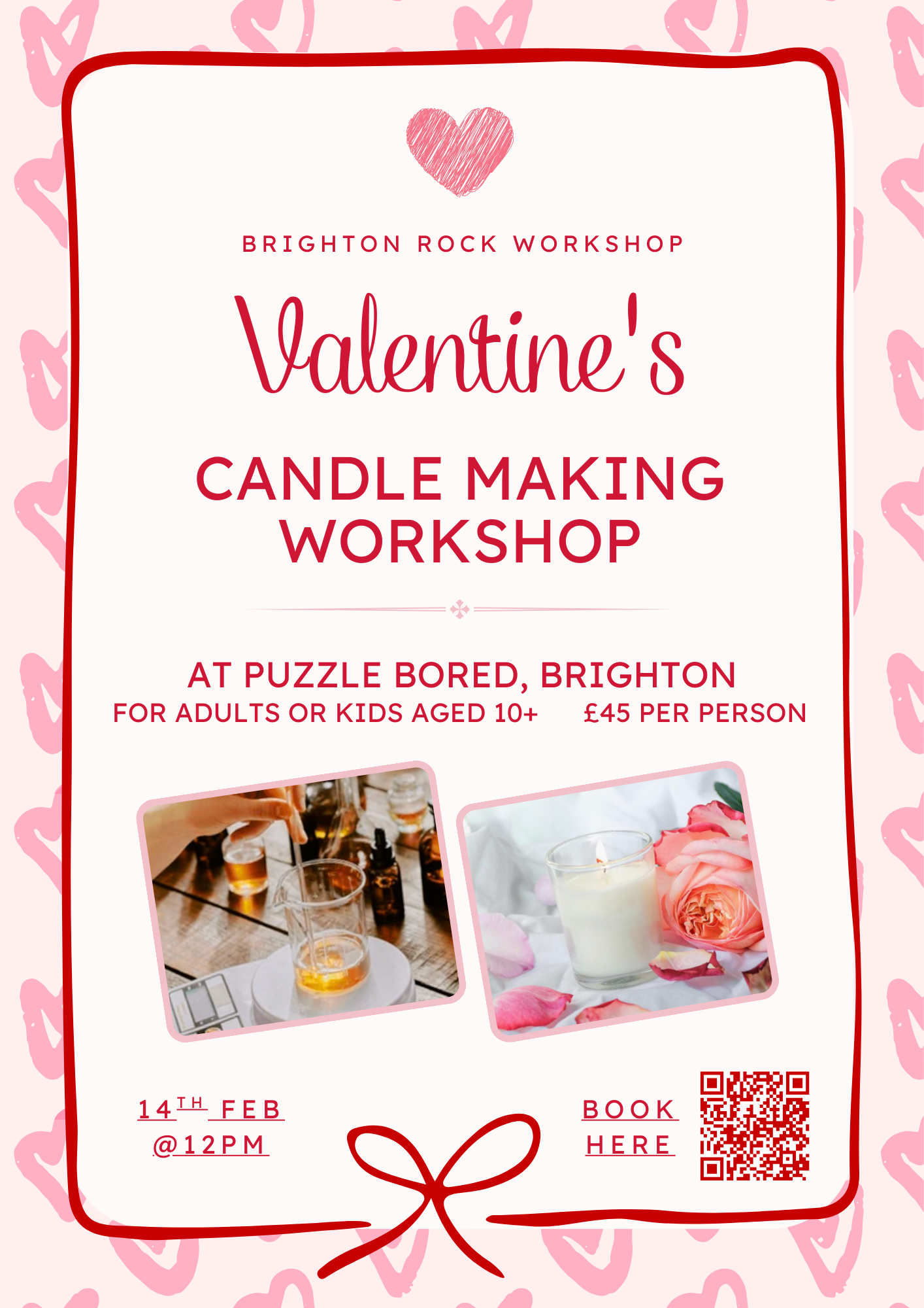 Valentine's Candle Making Class Workshop - Saturday 14th February at 12pm