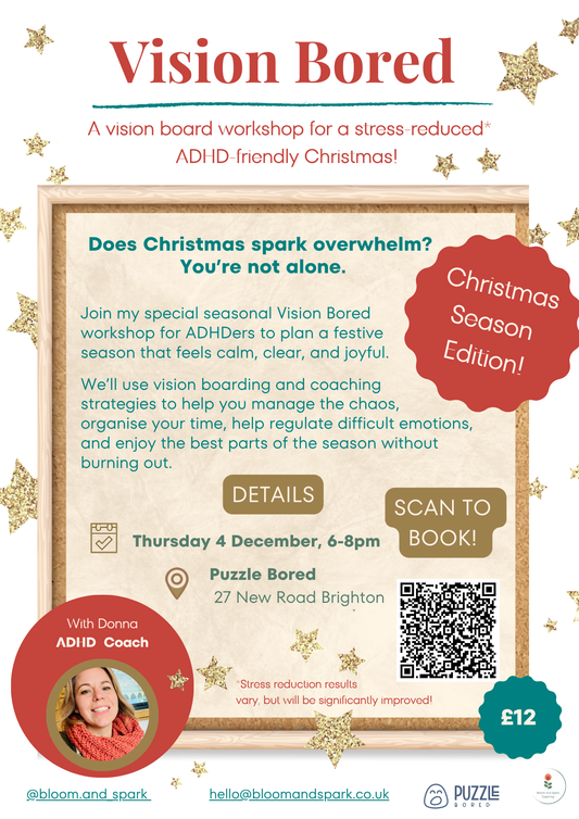 Vision Bored Workshop - Thursday 4th December at 6pm
