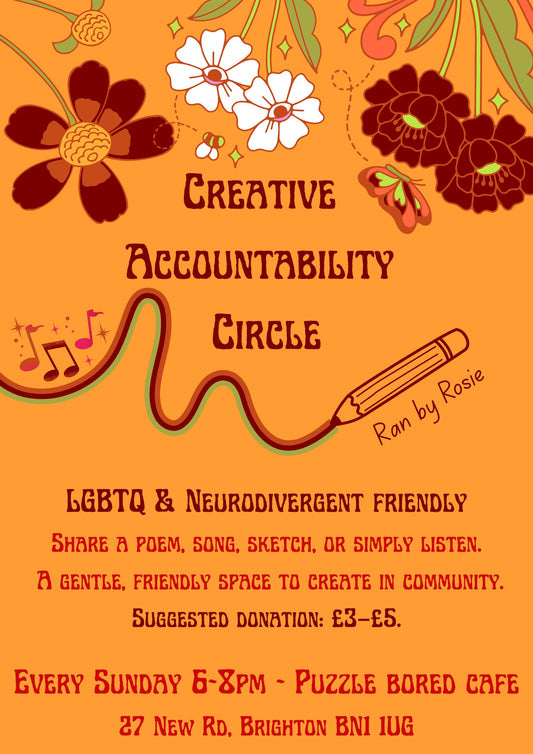 Creative Accountability Circle - Sunday 30th November from 6pm
