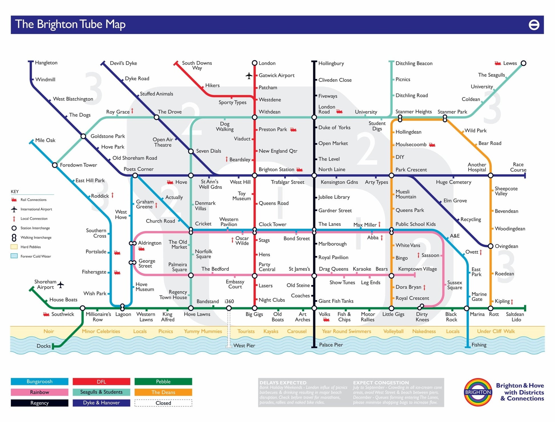 Alternative Brighton Tube Map - Puzzle Bored