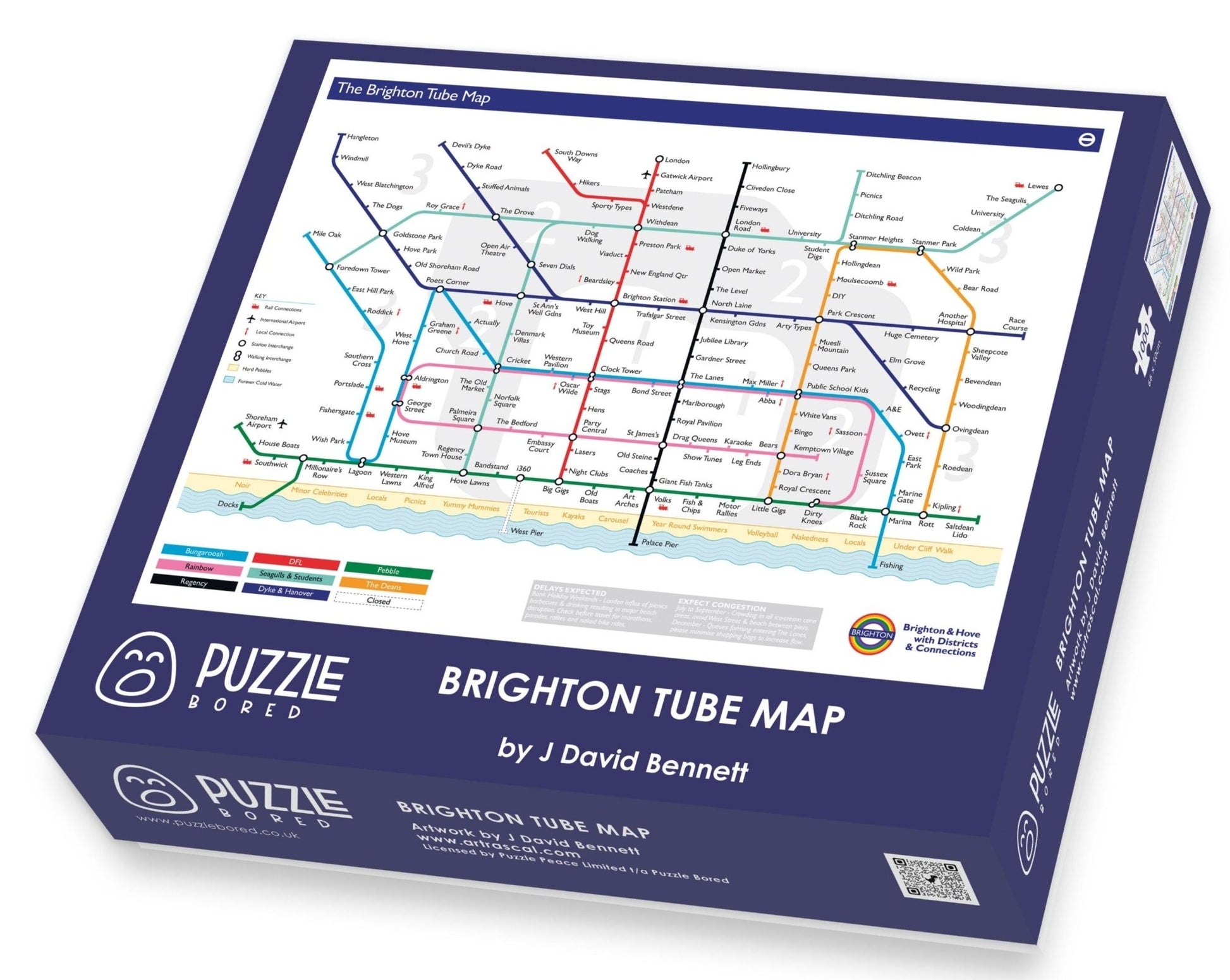 Brighton Tube Map by J David Bennett - Puzzle Bored