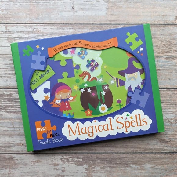 Magical Spells 5 Puzzle Jigsaw Book for Children - Puzzle Bored