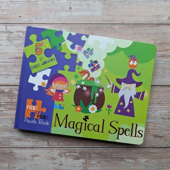 Magical Spells 5 Puzzle Jigsaw Book for Children - Puzzle Bored