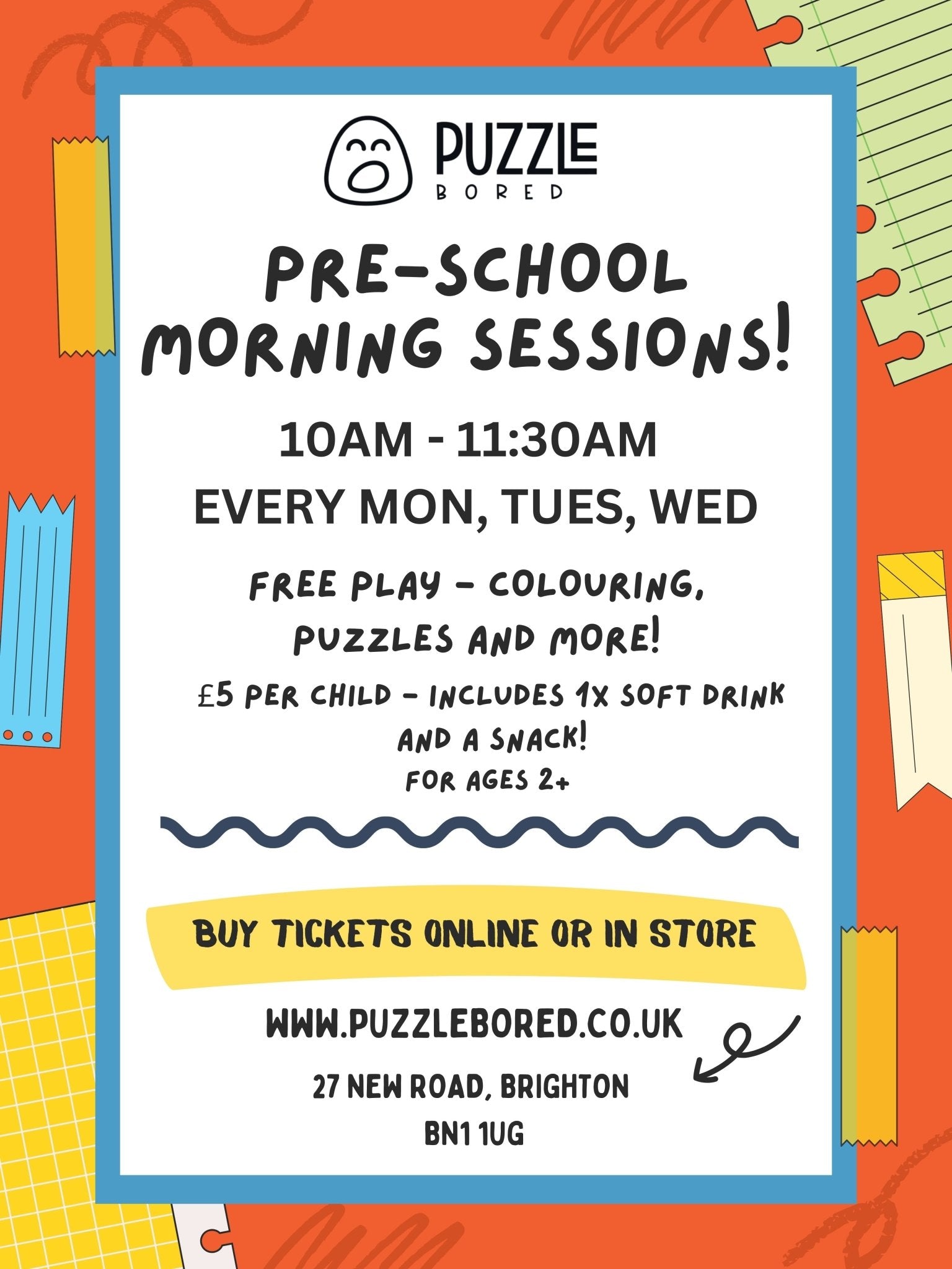 Pre-school session - Puzzle Bored